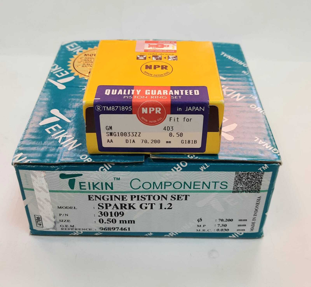 Поршни с кольцами +0.50 B12D1 Teikin  с кольцами NPR