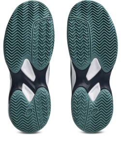 Детские теннисные кроссовки Asics Gel-Game GS Clay/OC - foggy teal/white
