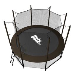Батут UNIX line Black&Brown 12 ft (inside)