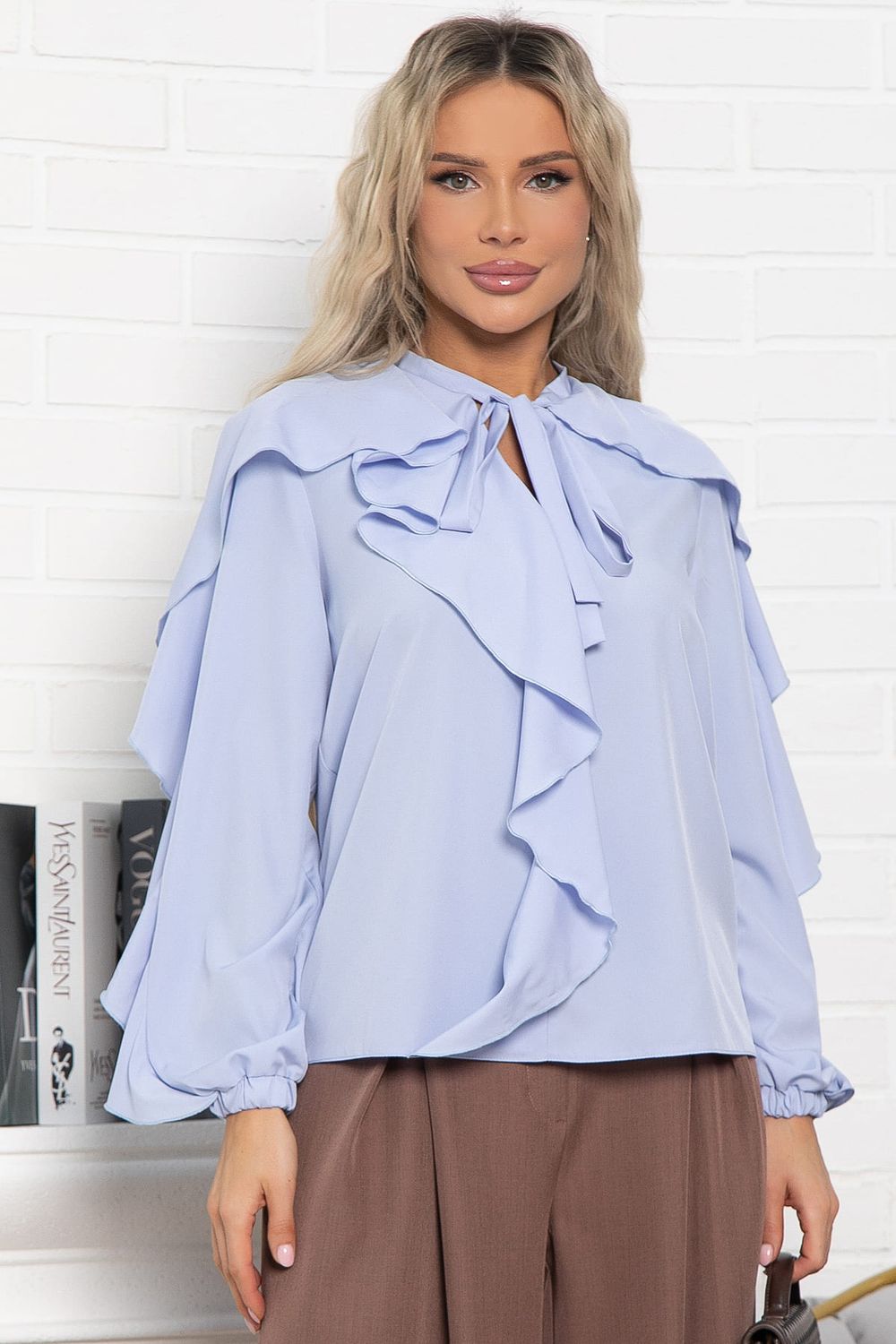Блуза Дыхание осени (голубая) Б16395-5М LT Collection
