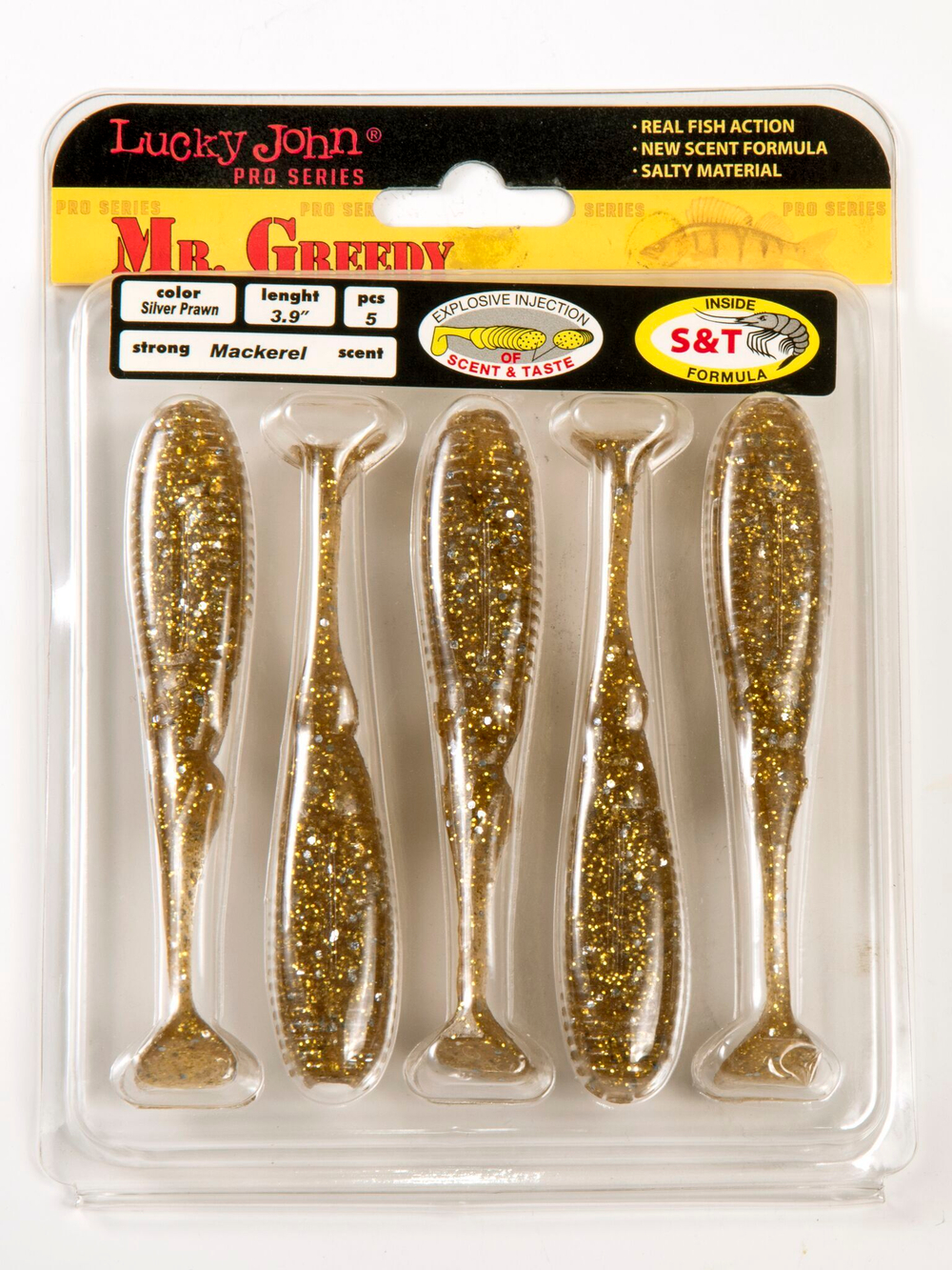 Виброхвосты съедобные LJ Pro Series MISTER GREEDY 3.9in (9,9 см), цв. CA35, 5 шт.