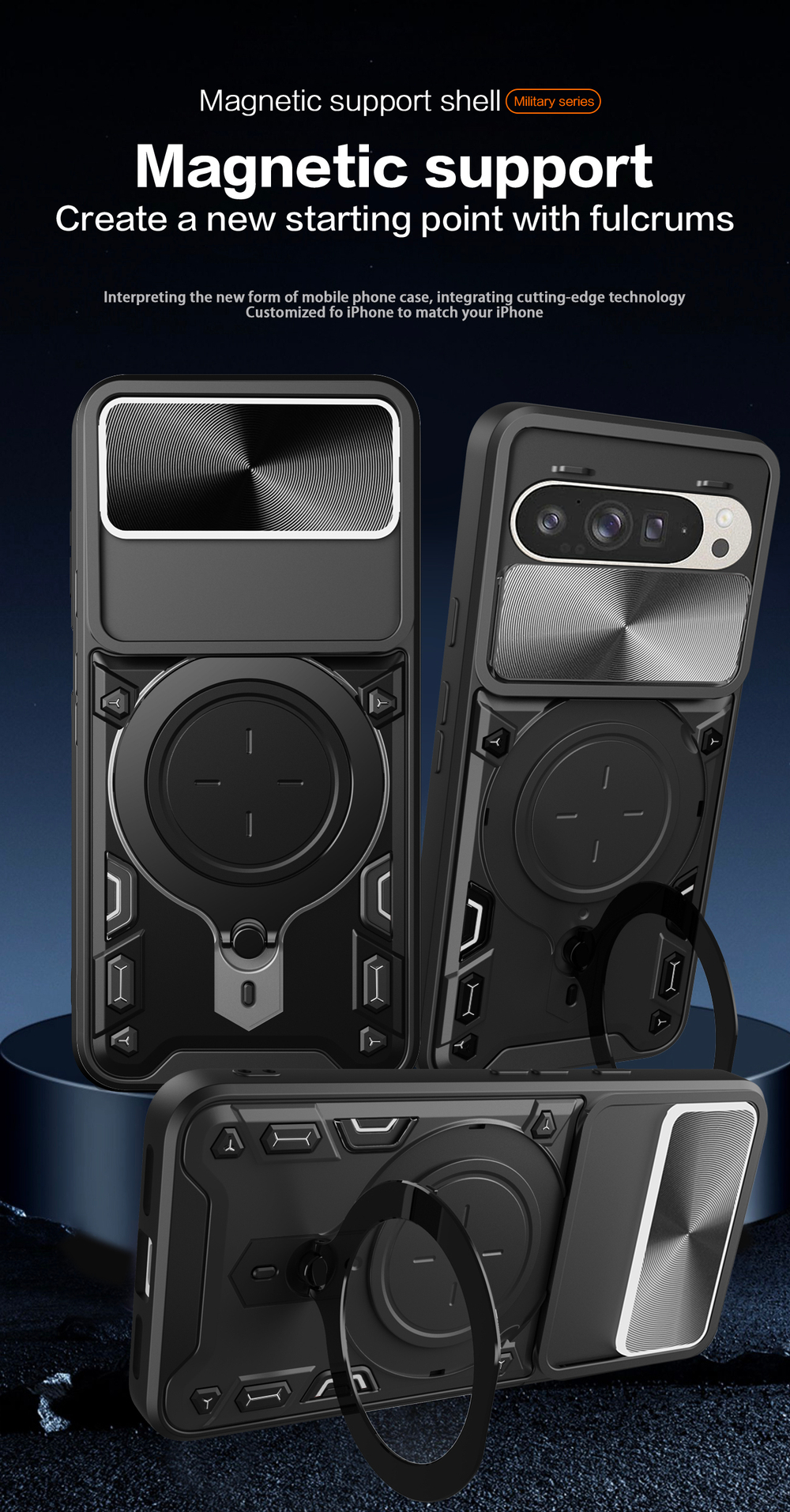 Чехол с кольцом Big Ring Case для Google Pixel 9/9 Pro
