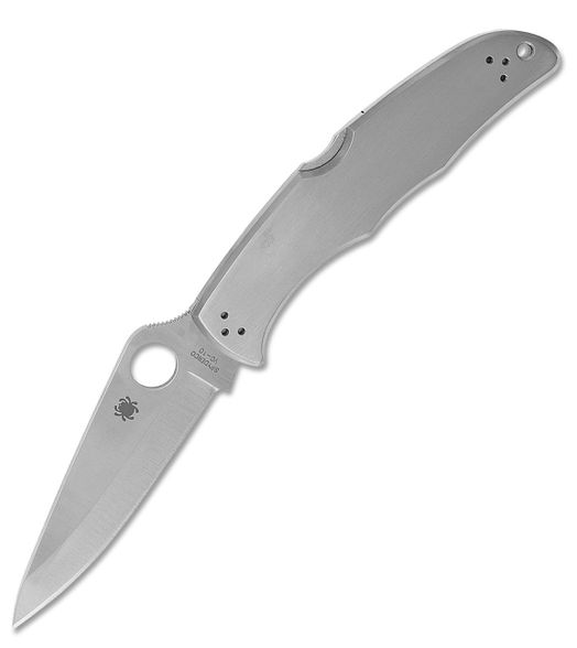 Цена наСкладной нож Endura 4 - Spyderco 10P, сталь VG-10 Satin Plain, рукоять нержавеющая сталь