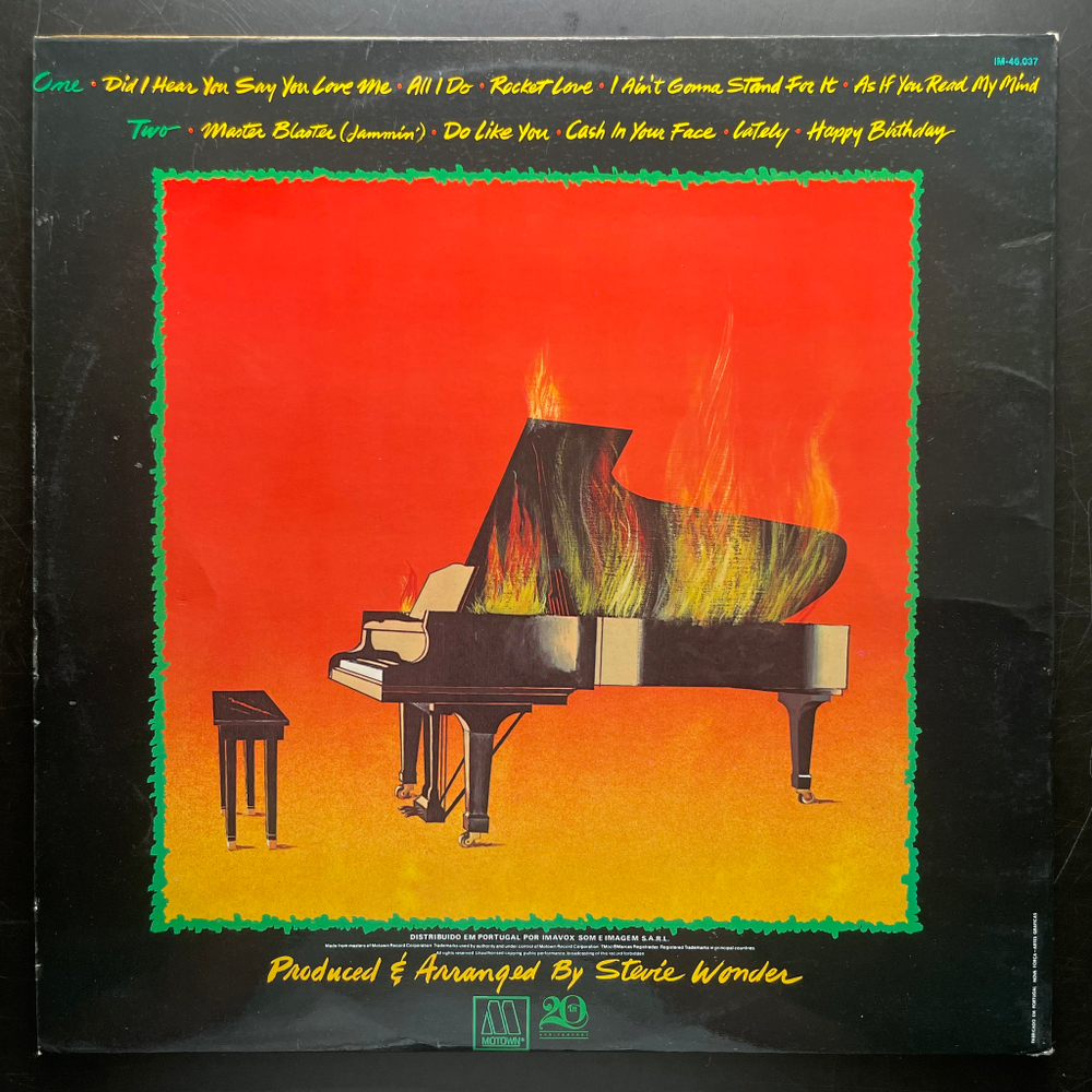 Stevie Wonder ‎– Hotter Than July (Португалия 1980г.)