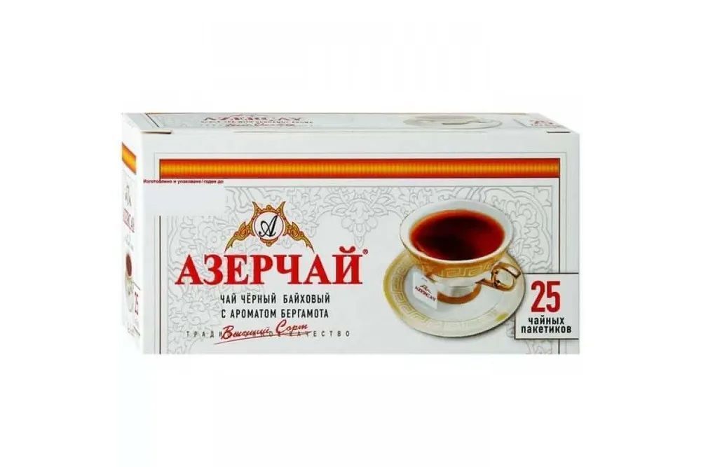 Чай Азерчай черный с ароматом Бергамота 25пак