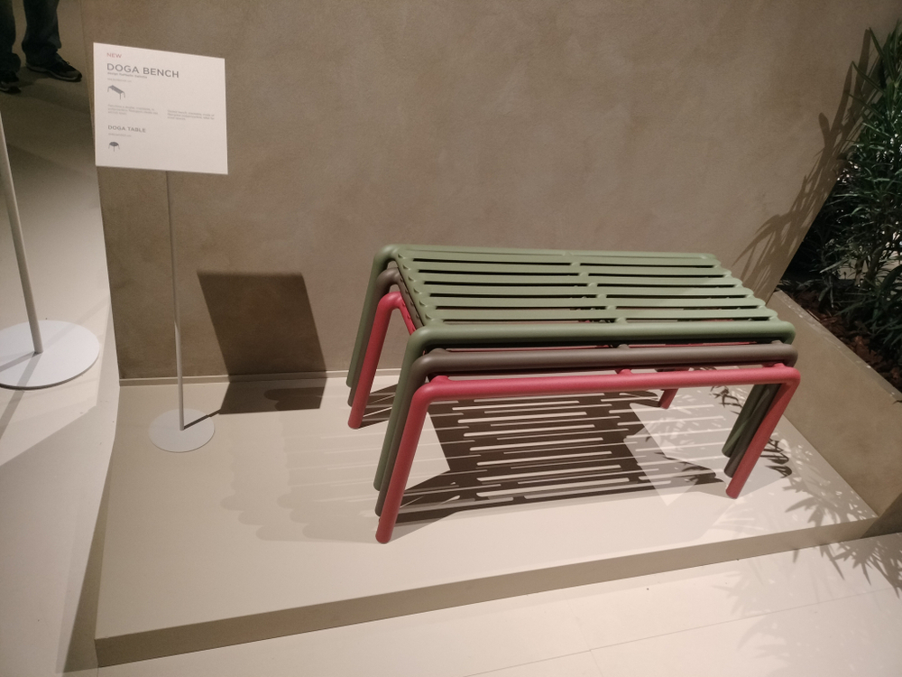 Пластиковая скамейка Nardi Doga Bench, мятный