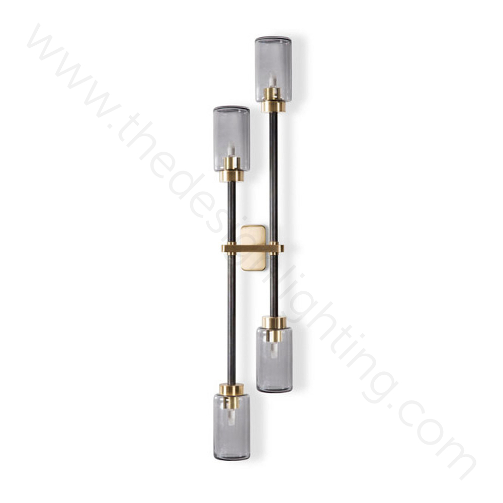 Wall design lamp  Farol Double by Bert Frank (smoky)