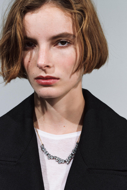 ZARA КОЛЬЕ СО СТРАЗАМИ, ЗОЛОТИСТЫЙ