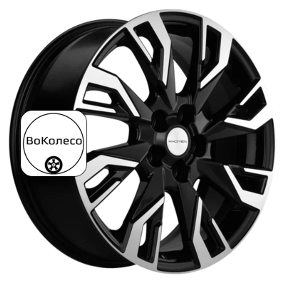 7x18/5x114,3 ET40 D66,1 KHW1809 (Qashqai) Black-FP Khomen Wheels