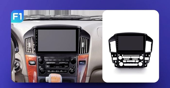 Магнитола для Lexus RX300 U10, Toyota Harrier 1 1997-2003 (взамен монохрома) - FarCar S500-TS10 монитор 9.5" QLED на Android 14, Быстрая, CarPlay, 4G SIM-слот
