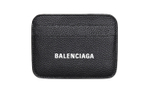 Balenciaga Cow Leather Card Holder Unisex Black