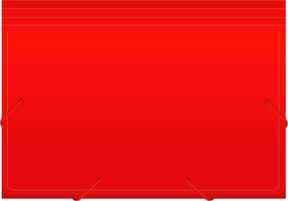 Портфель Бюрократ -BPR6RED 6 отдел. A4 пластик 0.7мм красный