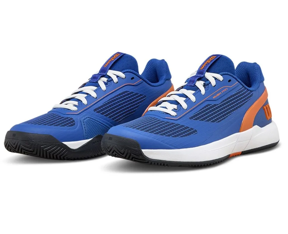 Детские теннисные кроссовки Wilson Rush Pro 5 JR - blue/white/original