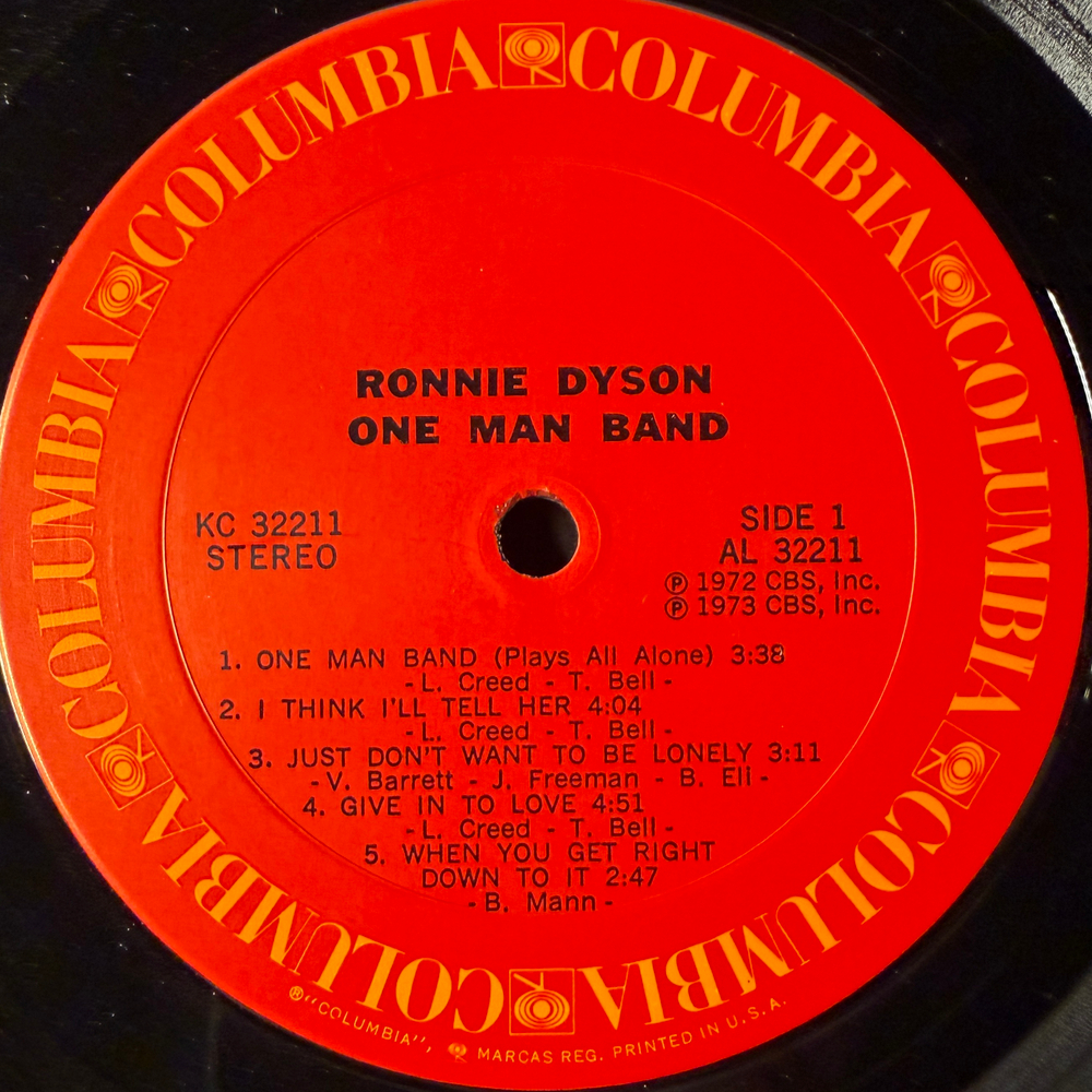 Ronnie Dyson ‎– One Man Band (США 1973г.)