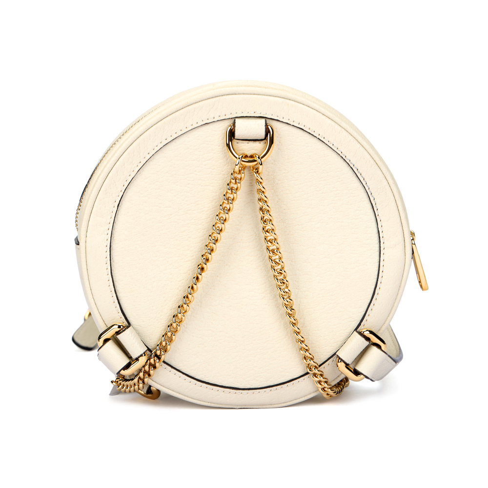 GUCCI Ophidia Fabric Backpack Mini Women"s White