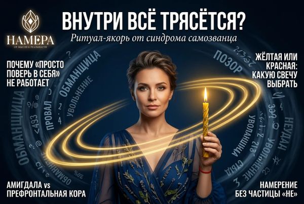 Синдром самозванца: ритуал-якорь перед важным событием. Гид НАМЕРА Синдром самозванца: ритуал-якорь перед важным событием. Гид НАМЕРА