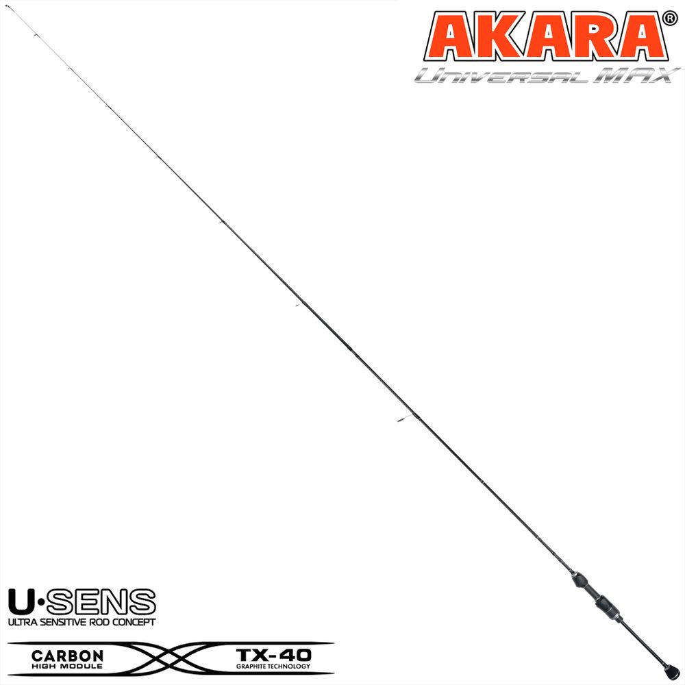Спиннинг штекерный угольный 2 колена Akara Universal Max