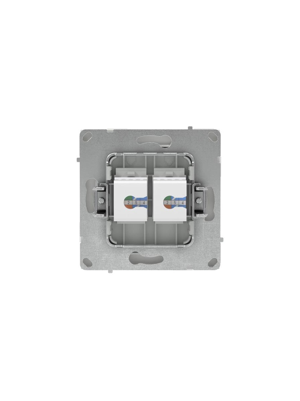Розетка компьютерная 2-м KANT RJ45 кат.6A без шторки бел. песок DKC 7010674