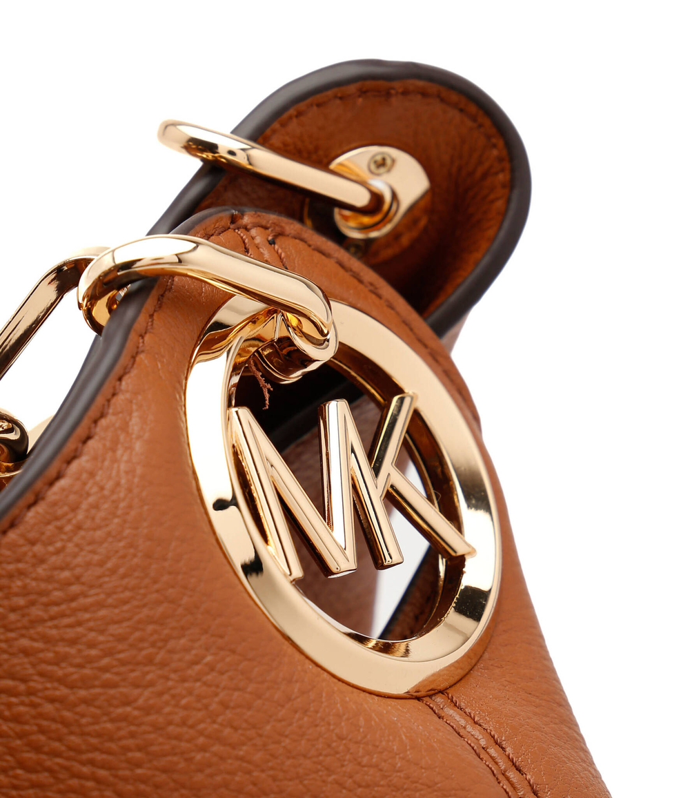 Кожаная сумка хобо lilie Michael Kors - янтарный(30T9G0LE3L)