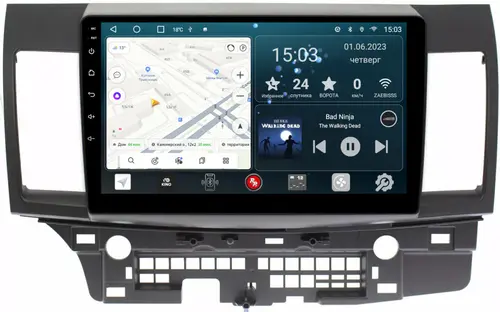 Магнитола для Mitsubishi Lancer X 2007-2016 - Redpower 037 Android 10, Быстрая, CarPlay, SIM-слот