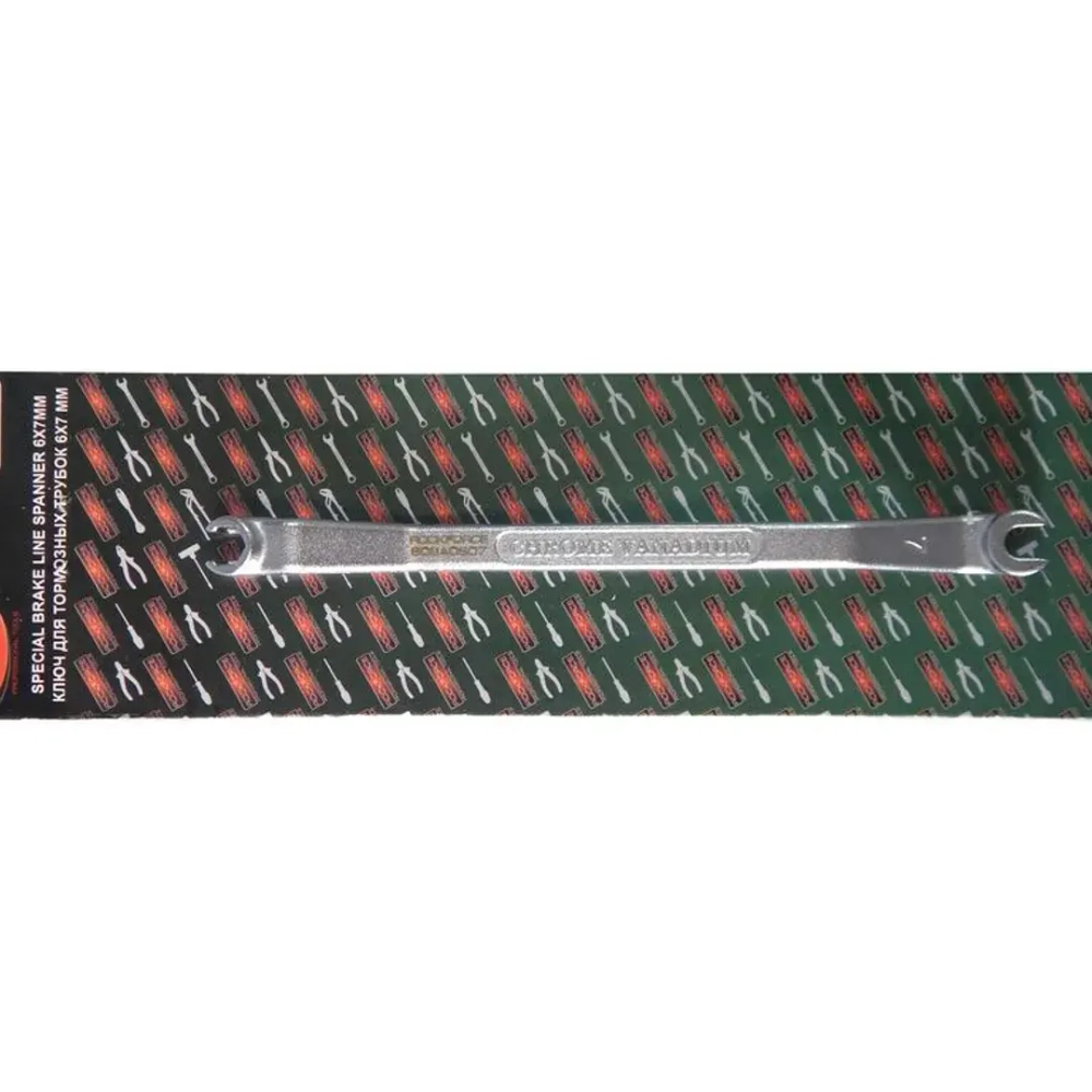 Ключ для тормозных трубок с изгибом 45° 8x9мм, блистере RockForce##Rock FORCE RF-608A0809