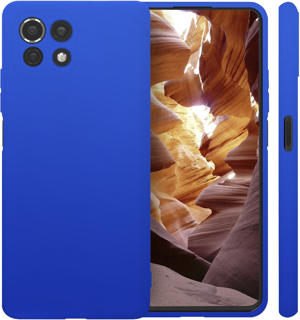 Мягкий Soft Touch чехол из силикона для XIAOMI MI 11 LITE 4G / 5G / NE с бархатной подкладкой