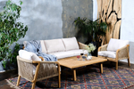 Диванная группа из акации Joygarden РИМИНИ L, Light Teak, бежевый