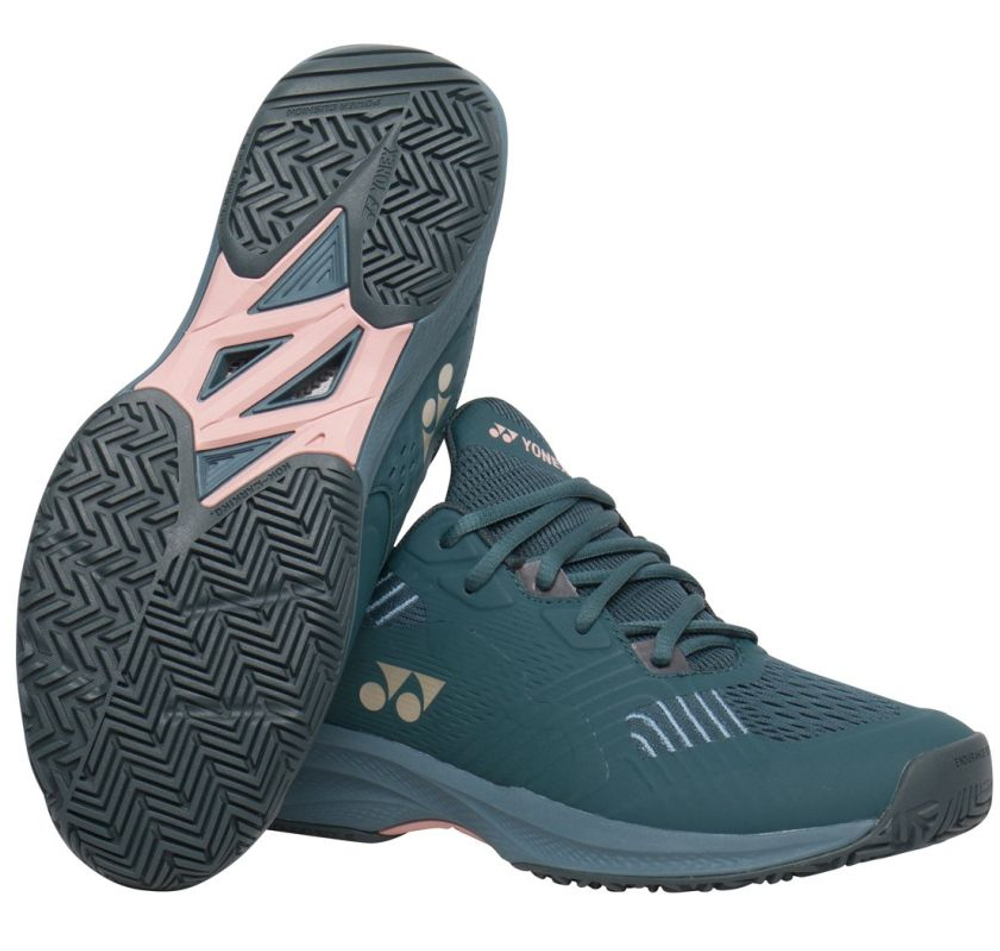Женские теннисные кроссовки Yonex Power Cushion Sonicage - dark green
