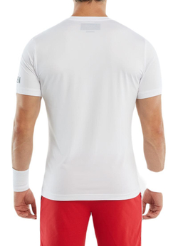 Мужская теннисная футболка Hydrogen Olympic Skull Tech T-Shirt - white