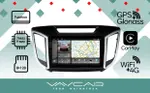 Магнитола для Hyundai Creta 2016-2021 (рамка 9) - Vaycar VA23-9407-2K на Android 13, Быстрая, 2K QLED, CarPlay,4G SIM-слот