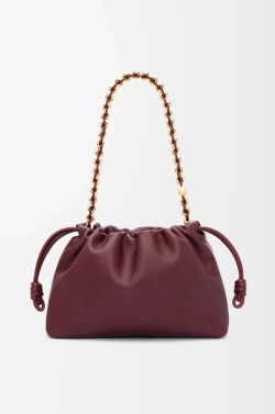 Loewe Сумка Flamenco среднего размера из мягкой кожи ягненка наппа, бургунди