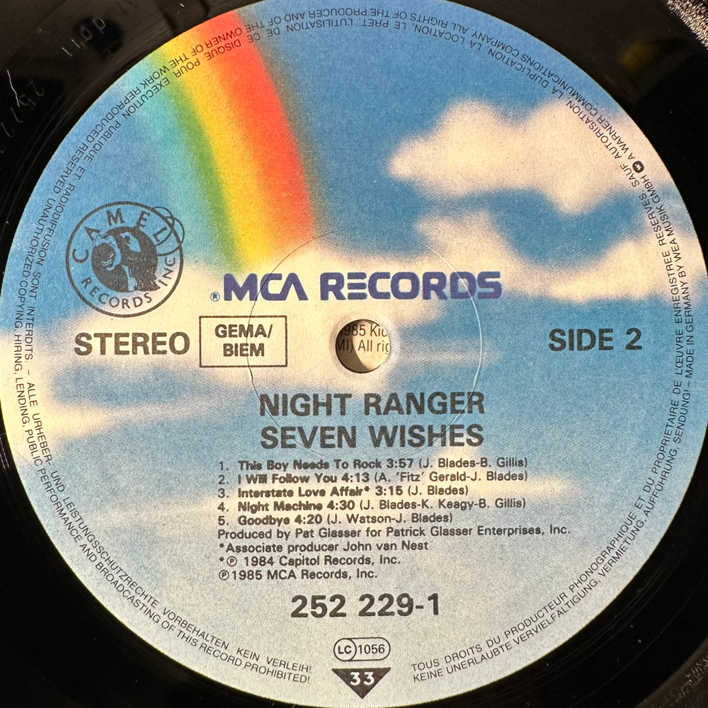 Night Ranger ‎– 7 Wishes (Германия 1985г.)