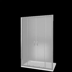 Душевая дверь в нишу Bas Infinity WTW-TD-150-C-CH 150*185 без поддона