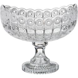 ФРУКТОВНИЦА НА НОЖКЕ "MUZA CRYSTAL" 26,5*16 СМ, ВЫСОТА = 23,5 СМ (КОР=4ШТ.)