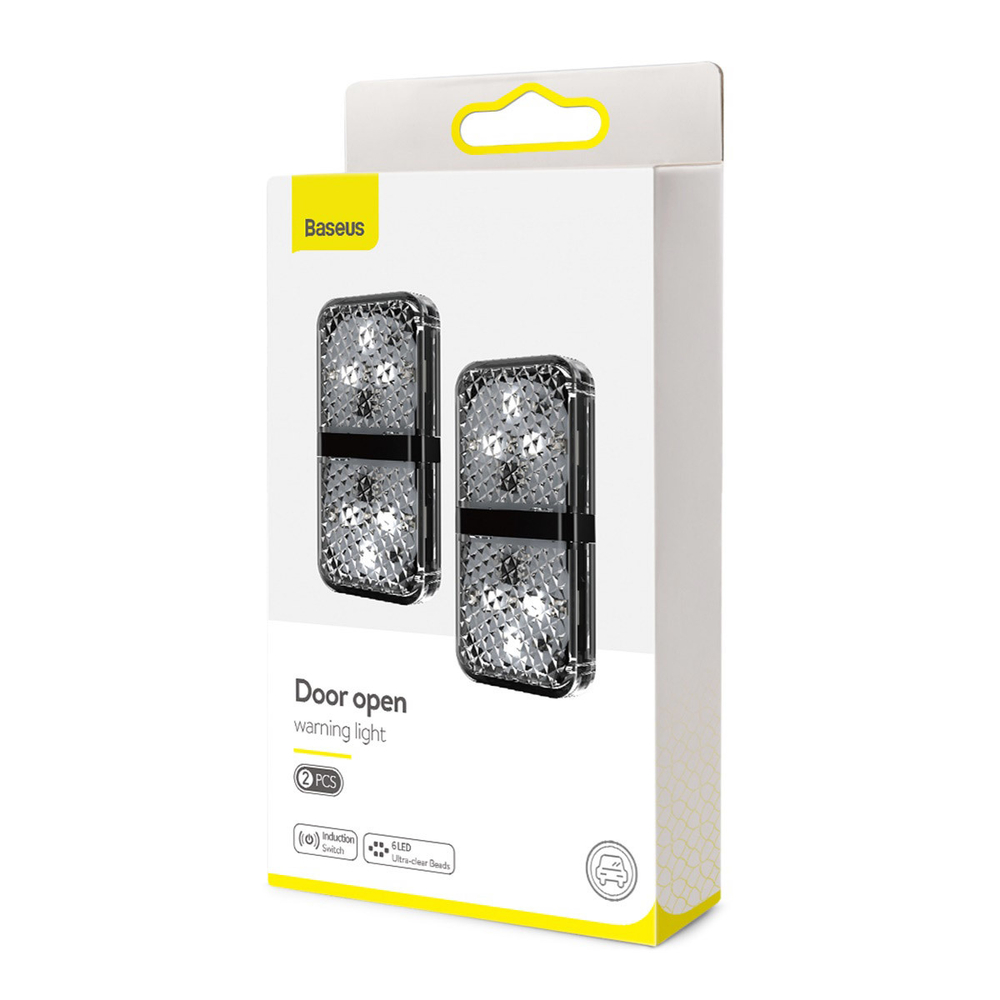 Дверная автомобильная лампа Baseus Door Open Warning Light 2шт - Black
