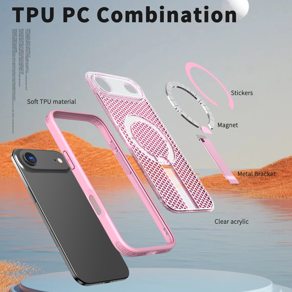 Прозрачный чехол Mesh Pro Magnetic Case для iPhone 17 Air