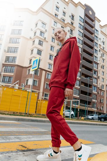 Худи STEAL CHILL КАЙФ бордо
