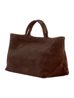 Тоут из замши Weekender bag «Dark chocolate»