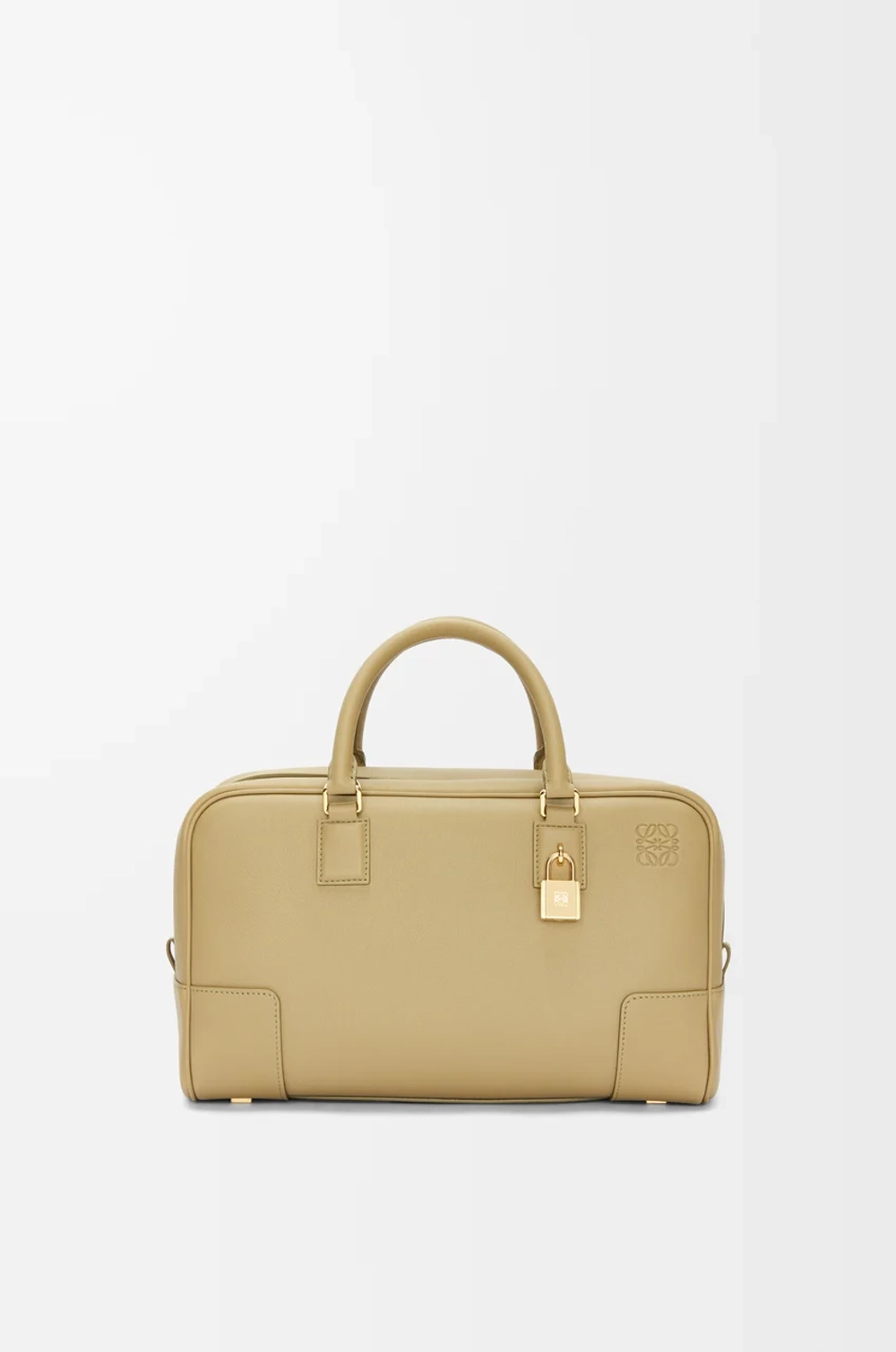 Loewe Сумка Amazona 28 из телячьей кожи наппа, бежевый/зеленый