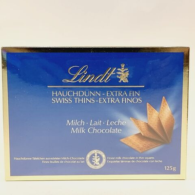 Шоколад молочный порционный Lindt Swiss THINS 125 г (из Финляндии)