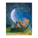 Глициния луны (Wisteria moon) от DAVICI - деревянный пазл с деталями разных формы, картина настоящего художника, которую вы собираете сами