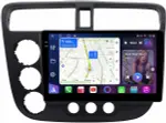 Магнитола для Honda Civic 7 2001-2005 левый руль - FarCar S500-TS18 монитор 9.5" QLED на Android 14, CarPlay, 4G SIM-слот