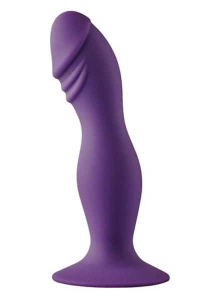 Фиолетовый фаллоимитатор Pleasure Dildo - 14,6 см. (Цвет: фиолетовый)