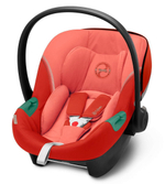 Коляска 3 в 1 Cybex Priam IV Rosegold complete и автокресло Aton S2 i-Size Hibiscus Red Sepia Black