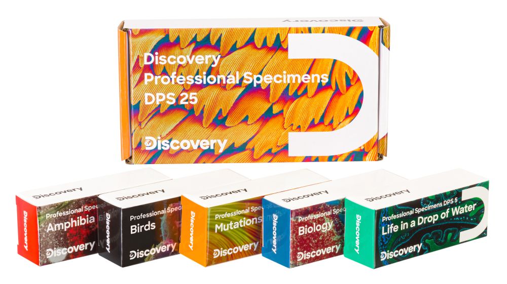Набор микропрепаратов Levenhuk Discovery Prof DPS 5. «Жизнь в капле воды»