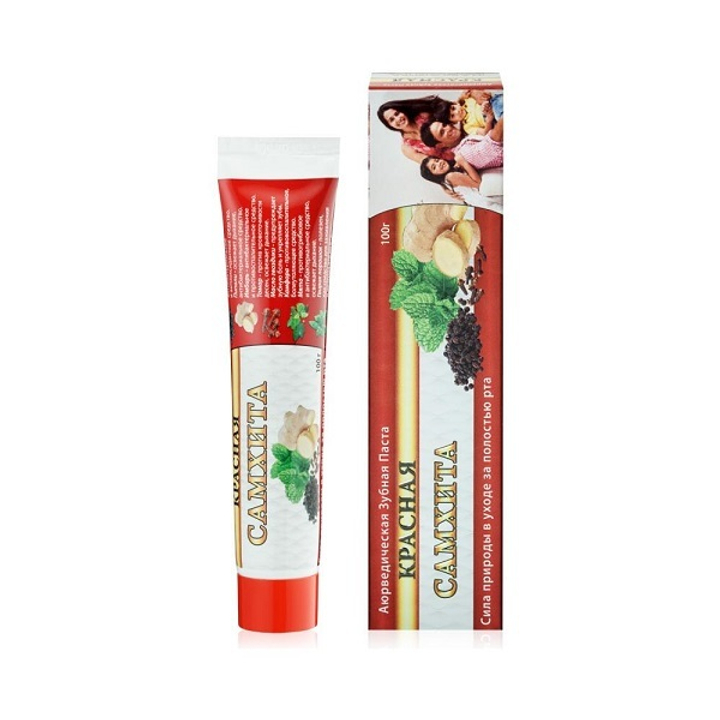 Зубная паста Samhita Красная Red 100 г