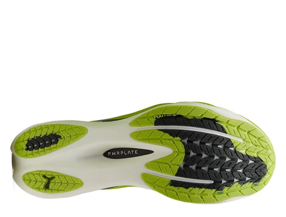 Мужские беговые кроссовки Puma Deviate Nitro 4 Sunny LimePUMA Black M Лимонно-чёрные