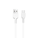 Кабель HOCO X20 USB-Type-C 3A 1м PVC White