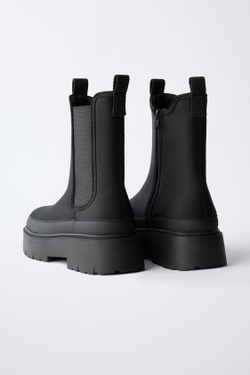 ZARA БОТИНКИ ЧЕЛСИ, ЧЕРНЫЙ