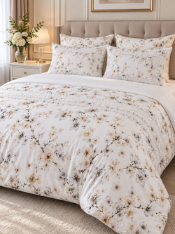Gelin Home КПБ 6 пр. EBRU бежевый цвет пододеяльник 200*220, простынь 240*260, наволочки 50*70 2шт, декоративные наволочки 50*70 2шт GLNN546 — фото 1